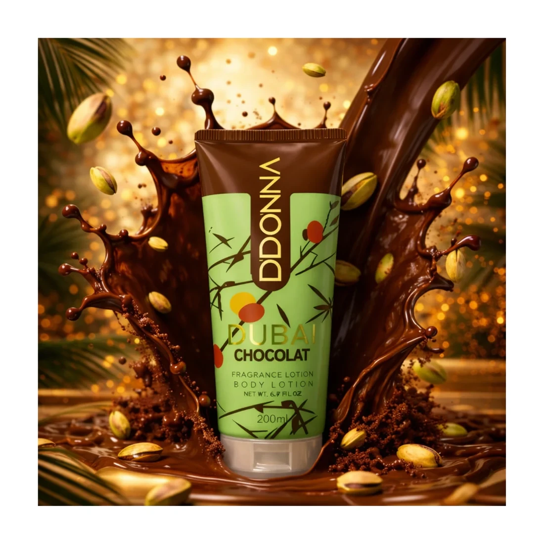 🍫 Body Lotion “Dubai Chocolate” 200ml – D’donna 🍫✨